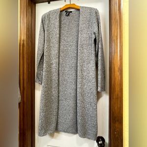 Light weight open front grey cardigan